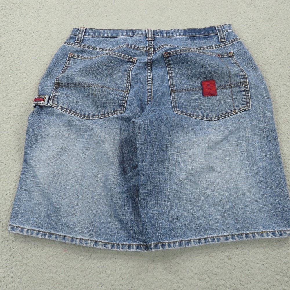 VTG US Polo ASSN Jean Shorts Men 36 Baggy Y2K Carpenter Grunge Flag Skater 90s